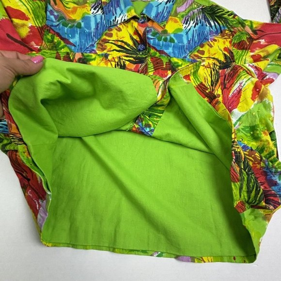 VTG‎ Life Style Art To Wear Jacket Blazer Women’s 2X Glass Buttons Sequins EUC - Picture 7 of 12